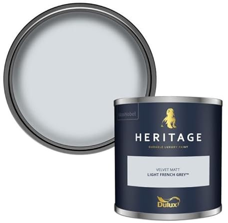 Dulux Trade Heritage Velvet Matt Emulsion Light French Grey (1 Litre)