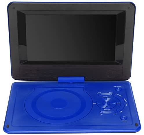 Tragbare HD Mobile DVD,8,5 Zoll,270° Drehbar,Kinder DVD Handheld Auto/Heim/Büro TV/FM Radio/Kartenleser/Spiel Reise Outdoor Player,mit Eingebautem 1500mAh Akku (EU-Stecker)