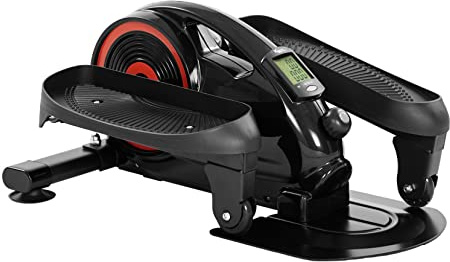 KM Fit Leg Trainer with LCD Display & APP | Exercise Bike | Mini Elliptical Trainer | Crosstrainer for Home and Office | Continuously Adjustable Magnetic Resistance | Up to 100 kg | SilentBelt System