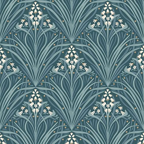 Elegans klockblomma tapet grön M66114