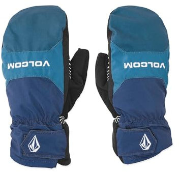 Volcom Nyle Isolierter Pipe and Park Winter-Snowboard-Handschuh für Herren, Hellblau S5, Small