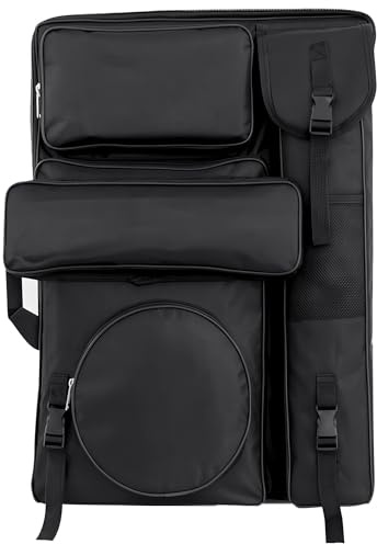MEIJMJIA YMTECH Mochila de Artista Impermeable con Compartimentos Múltiples para Caballete, Pinceles, Cuadernos de Dibujo – Ideal para Estudiantes, Pintores y Aficionados
