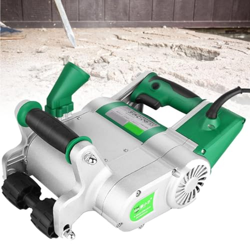Macchina da taglio per scanalature a parete, scanalatrice elettrica da taglio da 1100 W Scanalatrice elettrica portatile per muri di mattoni Scanalatrice elettrica per pavimenti da pavimento,25mm