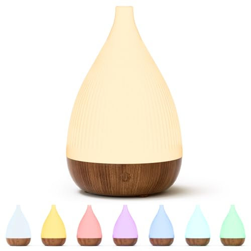 SoulOrigin Essential Oil Diffuser, Automatic Water Shortage Protection Home Aromatherapy Diffuser, 8-color Light and Ultra Quiet Operation, Portable Home Aromatherapy Humidifier