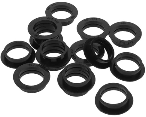 LOPUNER Universal Rear Radar Probe Seal 15pcs Kit for Car Parking Sensors, Waterproof Rubber Rings for Reverse Radar Sensor Replacement