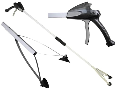 ArcMate EZ Reacher PRO - Heavy Duty Grab-It Reaching Tool – Collapsible Grabber Reacher with Extra-Large Grip, Locking Handle and 4.5 Inch Jaws - Ideal for Commercial, Maintenance, Seniors, 48 (48PC)
