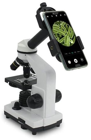 Adaptador Universal para Teléfono Móvil con Pinza de Muelle, Soporte para Microscopio Monocular y Telescopio - Clip de Montaje con Accesorios