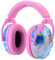 HOCAZOR Gehörschutz Kinder, Passiver Kapselgehörschutz mit Längenverstellung, Lärmschutz Kopfhörer Kinder mit Autismus für Konzert, Feuerwerksshow, NRR 22dB/SNR 27dB-Blau-rosa