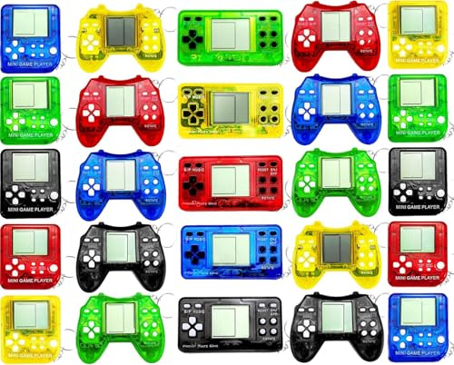 25 Pcs Video Game Party Favors for Kids, Video Game Keychain, Mini Gamer Party Favors, Gaming Party Decorations, Birthday Party, Classroom Prizes, Goodies Bags Stuffer