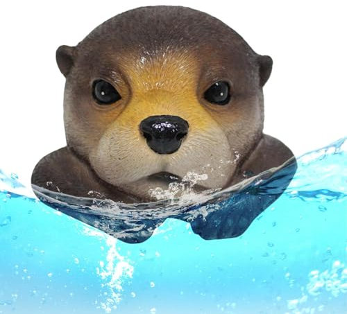 Qutalmi Fischteich-Ornament für Garten, Pool, schwimmende Statue - Realistische Teichdekorationen aus Kunstharz,Schwimmende Statue, niedliche Fischteichdekoration für Familie, Freunde, Kollegen