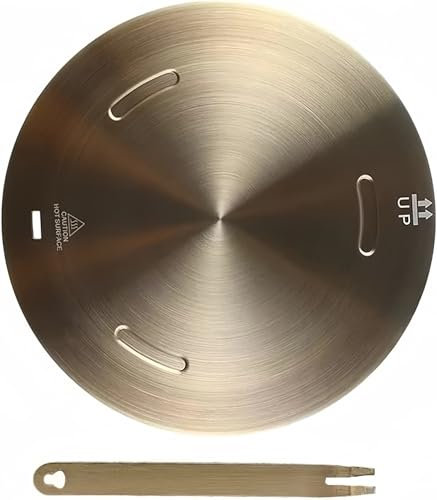 Induction Adapter Plate, NISPOTDOR Stove Heat Diffuser Simmer Plate for Gas Stove, Diffuser Plate Induction Converter Disk with Detachable Handle for Kitchen Cooktop 20cm