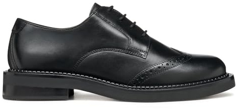 Geox Mujer D SERILDA Oxford, Black, 38 EU, Negro, 38 EU
