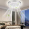 51W ventilateur de plafond LED avec éclairage Ø50cm, 3 températures de couleur et 6 vitesses ventilateur de plafond avec lampe, plafonnier ventilateur à intensité variable avec télécommande APP