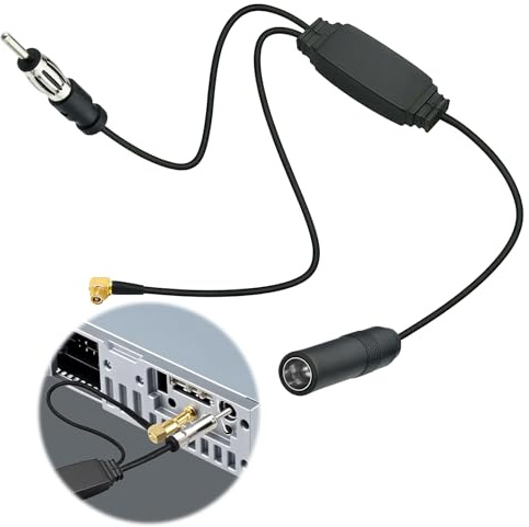 tiyiyok adattatore dab per autoradio, antenna dab auto, conversione dei segnali dell'antenna FM/VHF in segnali DAB/DAB per sistemi stereo DAB, installazione plug and play