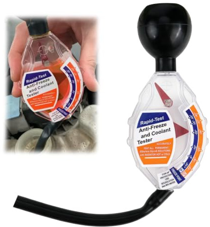 Probador de refrigerante, Test liquido raffreddamentoTipo de Esfera de Calidad Prueba rápida Densitómetro anticongelante Probador de refrigerante Accesorio