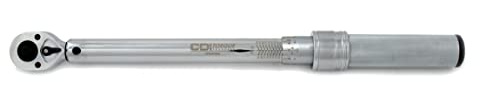 CDI 3/8 Inch Drive Adjustable Click Torque Wrench, Range 10-100 Ft Lbs / 16.9-132.2 Nm (1002MFRMH)