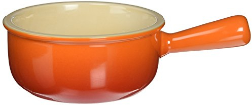 LE CREUSET Cuenco de sopa de cebolla francesa de gres, 16 onzas, llama