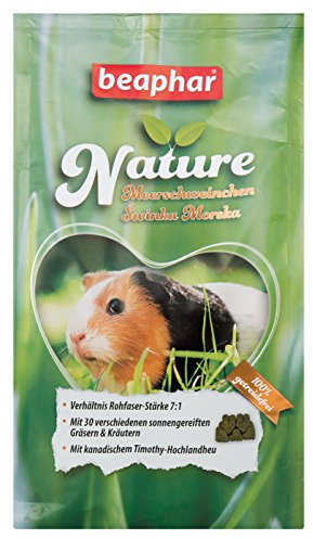 BEAPHAR - Care+ Meerschweinchen - Für Nager Und Kleinsäuger - Mit Vitamin C, Rohfasern, Grüner Tee-Extrakt, Echinacea, Spirulina - Gesundheitsfördernd, Unterstützt Verdauung - 750 g