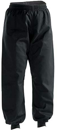 Century Kung Fu Lightweight w/Pockets Cuffed Kung Fu Pants (7 (6'5-6'8 / 230-270lbs)) Black