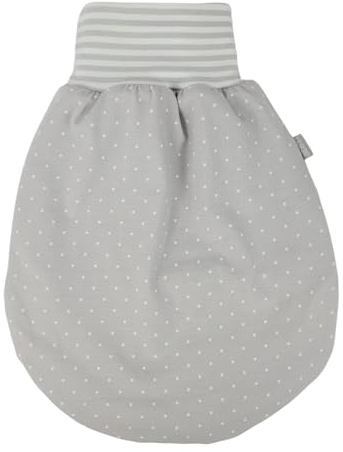 Lilakind“ Baby Kinder Winter Schlafsack Strampelsack Pucksack Gefüttert Jersey Punkte Grau Gr. XXL - Made in Germany