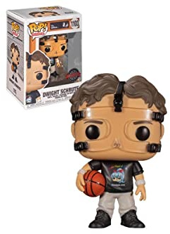 Funko Pop! The Office Dwight Schrute Basketball #1103 Exklusiv mit Kelch Sammlerstücken Pop Protector Case