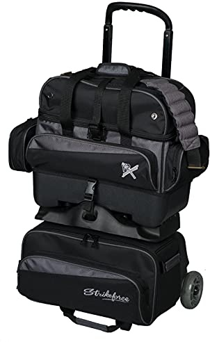 Strikeforce Konvoy 4-Ball Roller Bowling Bag Black/Carbon