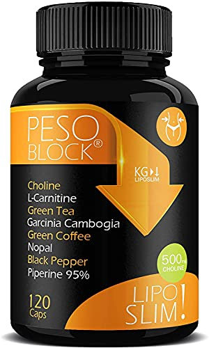 Pastillas saciantes de apetito | Adelgazar rápido con L-Carnitina | Inhibidor de apetito y ansiedad | Bloqueador de carbohidratos PESO BLOCK | Quemagrasas potente, reductor de abdomen, vientre plano.
