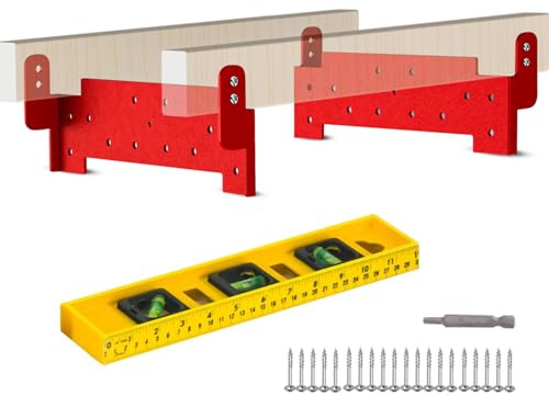 Zozen Lot de 2 supports de guidage en métal pour tronçonneuse avec niveau et vis, utilisés pour le bois de 5 x 10 cm et les bûches de 7,6 à 91,4 cm de diamètre, bon assistant pour tronçonneuse.