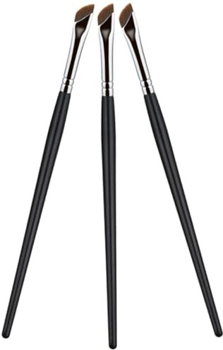 DEARMAMY 3pièces Pinceaux Maquillage Yeux Lot Pinceaux Eyeliner Et Correcteur Précision Sourcils Fines Poils Synthétiques Léger Pour Maquillage Exact