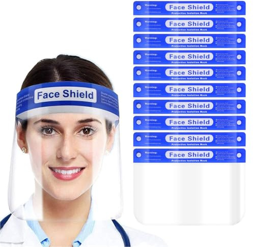 6 Pcs Visera Protectora Profesional Antivaho, Pantalla Proteccion Facial, Pantallas Faciales, Pantalla Transparente