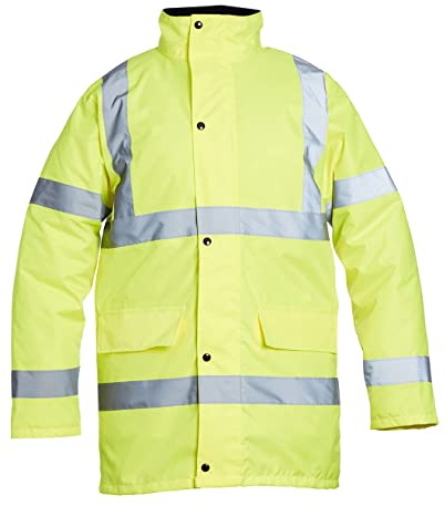 Blackrock Warnschutz Wasserdichte Arbeitsjacke Warnjacke Winter-Verkehrsjacke, Für Männer & Frauen, Gelbe Jacke, Mantel, Utility & Safety, High Viz, Bauarbeiten, EN 20471 Klasse 3, EN343 3:1