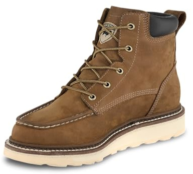 Irish Setter, Ashby, Men's, 6, Soft Toe, Work Boot, Tan Nubuck, 13 EE (Wide)