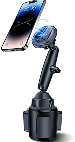 EXELIQ Handyhalterung Auto Getränkehalter Magsafe, Handyhalterung Auto Becherhalter Mercedes KFZ Handy Halter Magnet für iPhone 15 14 Pro Max Samsung.