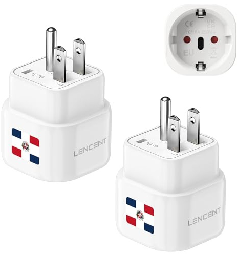 LENCENT eluttagsadapter Dominikanska republiken typ B reseadapter
