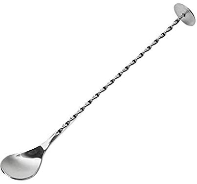 bar@drinkstuff - Cucchiaio per miscelazione, 28 cm, Lungo Cucchiaio da Cocktail, Cucchiaio da Bar