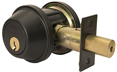 Master Lock DSCHDD10B Heavy Duty Double Cylinder, Grade 2 Commercial Deadbolt with Bump Stop, Oil Rubbed Bronze Finish