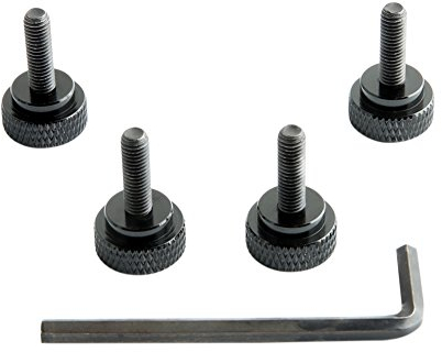 NICEYRIG M5x16mm 4pcs Knurled Thumb Screws for Camera Cage Handle Baseplate