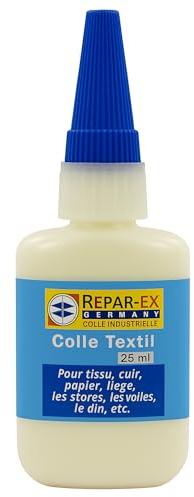 BRICOLAGEPRO - Flacon de Colle Tissu - Colle Textile - Flacon de 25ml