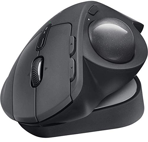 Logitech MX Ergo Plus Wireless Trackball Mouse, 2048 dpi Optical Sensor, 8 Buttons, 4-Way Scroll Wheel, 910-005178 (Renewed)