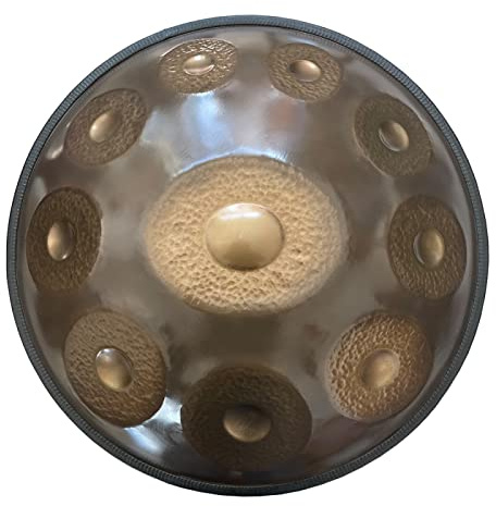 YUANZHOU Handpan Tongue Drum 22 Pollici Strumento a Tamburo a percussione con Borsa per Il Trasporto,432Hz-10Notes