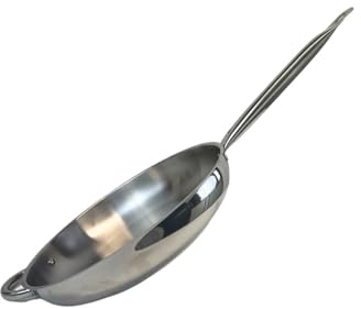 ELO Profi Therm Edelstahl-Bratpfanne 32 cm Gastro – Hochwertige Edelstahlpfanne mit Kapselboden – Induktionsgeeignete Bratpfanne mit ergonomischem Edelstahlhohlstiel