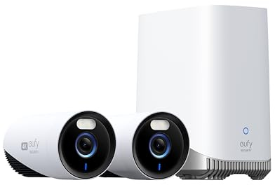 eufy Security eufyCam E330 (Professionale) Telecamera di sorveglianza per esterni 4K, registrazione 24/7, espandibile fino a 10 cam, memoria locale (ricondizionato)