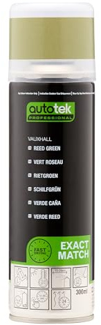 AutoTek Professional Exact Match Car Spray Paint, Vauxhall Reed Green Aerosol Spray 300 ml