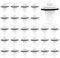60 Stück Türverkleidung Clips, Auto Befestigung Clips, Türverkleidung Befestigung Clips, Universal Auto Tür Klips, Autoverkleidungsclips, Unststoffnieten mit Schaumstoffpolstern (COLOR:Weiß)