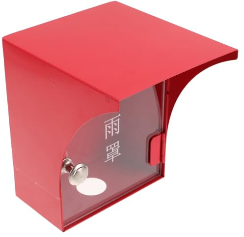 Lurrose De Alarma contra Incendios Resistente Intemperie Protectora para Alarmas Salvo Lluvia Protección Total