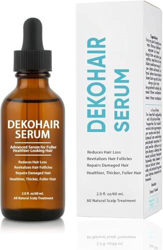 Dekohair Suero para el crecimiento del cabello, suero para el cuero cabelludo para el crecimiento del cabello, cuero cabelludo más grueso y saludable para hombres y mujeres, 2 unidades
