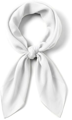 TigerTie chiffong halsduk olika färger uni gr. 90 cm x 90 cm