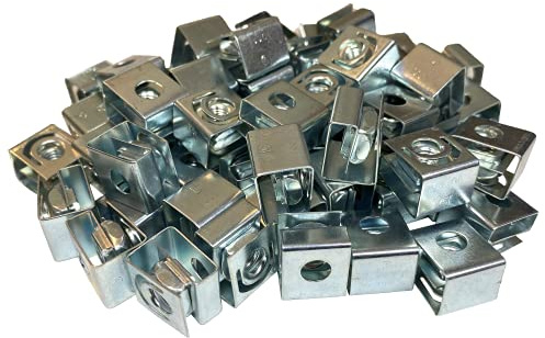 RackGold® 10-32 Slide-on Cage Nuts 50 Pack - USA Made