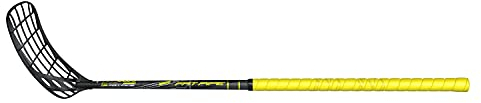 FAT PIPE Floorball Schläger Unihockey Stock CORE 31 PWR, Black/Yellow (Schaftlänge 87 cm, für Rechtshänder, rechte Hand Oben am Schläger (Linksausleger))