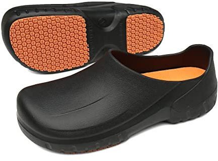 Bella Bays Gartenschuhe Gartenclogs kochschuhe Clogs & Pantoletten für Herren Damen küche Schuhe Arbeit rutschfeste wasserdicht kochschuhe Gummischuhe Unisex-Erwachsene Clogs Weit schwarz 42/43